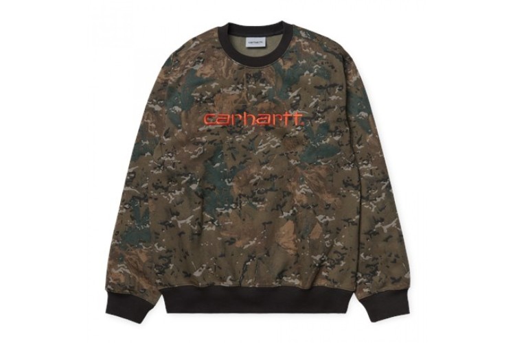 Carhartt Wip Carhartt Embroidered Sweatshirt Camo Combi