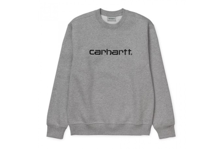 Carhartt Wip Carhartt Embroidered Sweatshirt Grey
