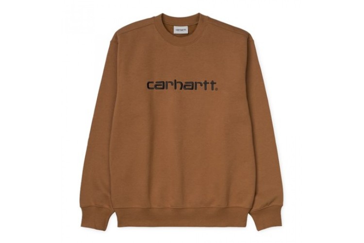 Carhartt Wip Carhartt Embroidered Sweatshirt Brown
