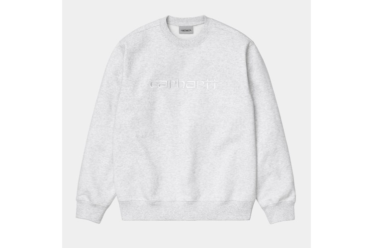 Carhartt WIP Carhartt Sweatshirt Ash Grey Heather / White