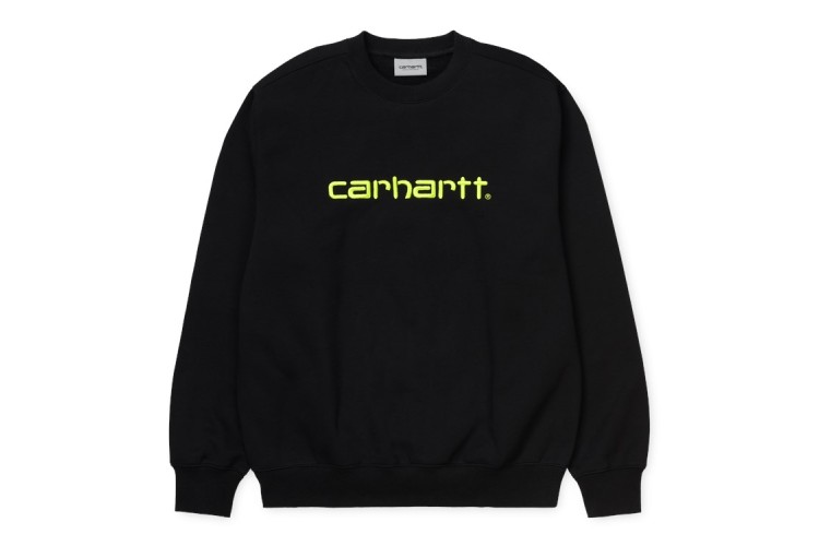 Carhartt Wip Carhartt Sweatshirt Black / Lime