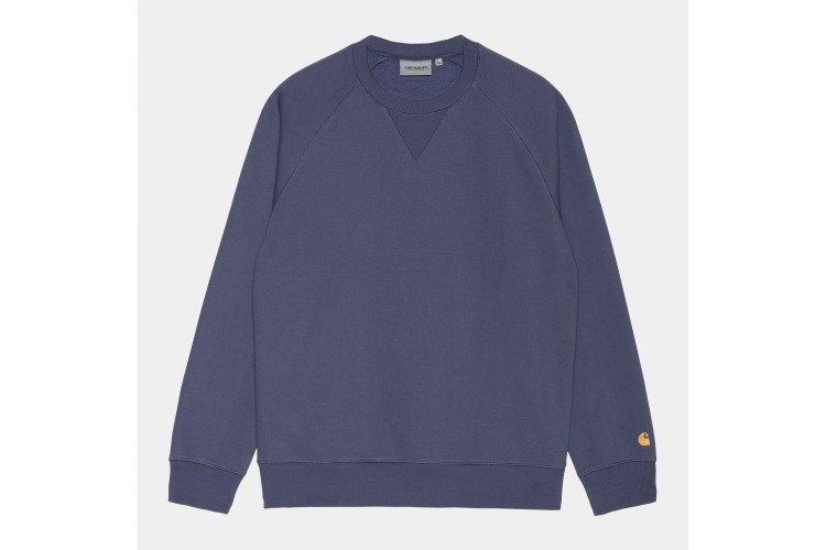 Carhartt WIP Chase Crew Sweatshirt Cold Viola Purple / Gold