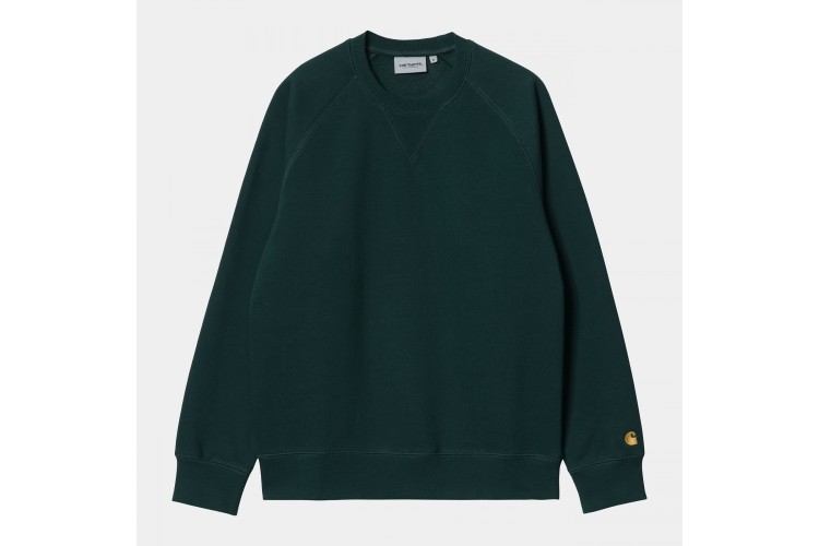 Carhartt WIP Chase Crew Sweatshirt Fraiser Green / Gold