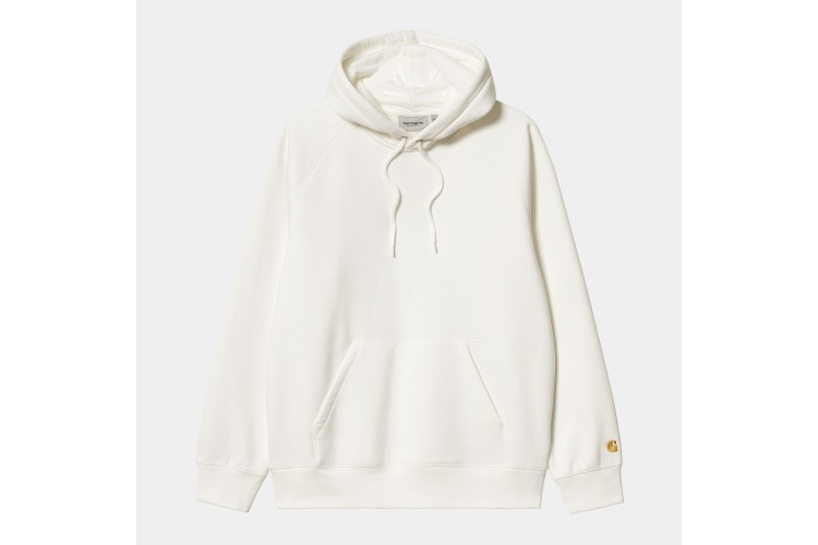 Carhartt WIP Chase Logo Hooded Sweatshirt Wax