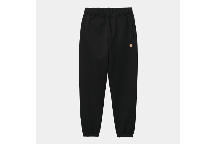 Carhartt WIP Chase Sweat Pant Black / Gold