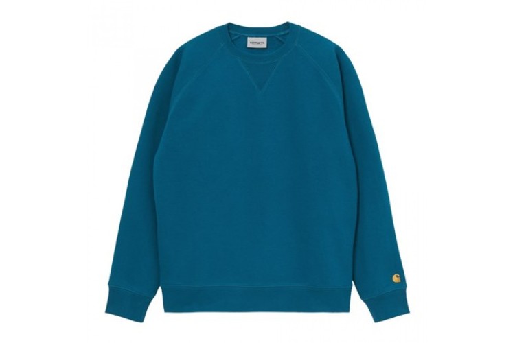 Carhartt WIP Chase Sweatshirt Corse Blue / Gold