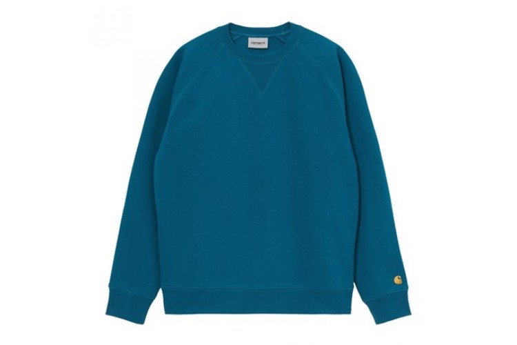 Carhartt WIP Chase Sweatshirt Corse Blue / Gold