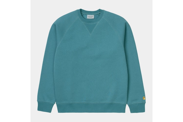 Carhartt WIP Chase Sweatshirt Hydro Green / Gold