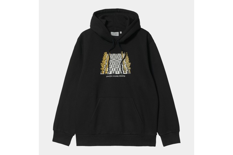 Carhartt WIP Chessboard Hooded Sweatshirt Black