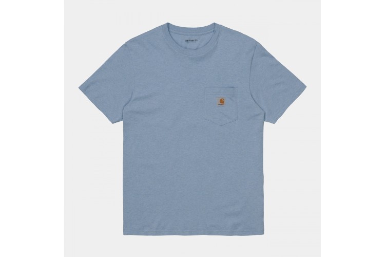 Carhartt WIP Classic Pocket T-Shirt Icesheet Blue Heather