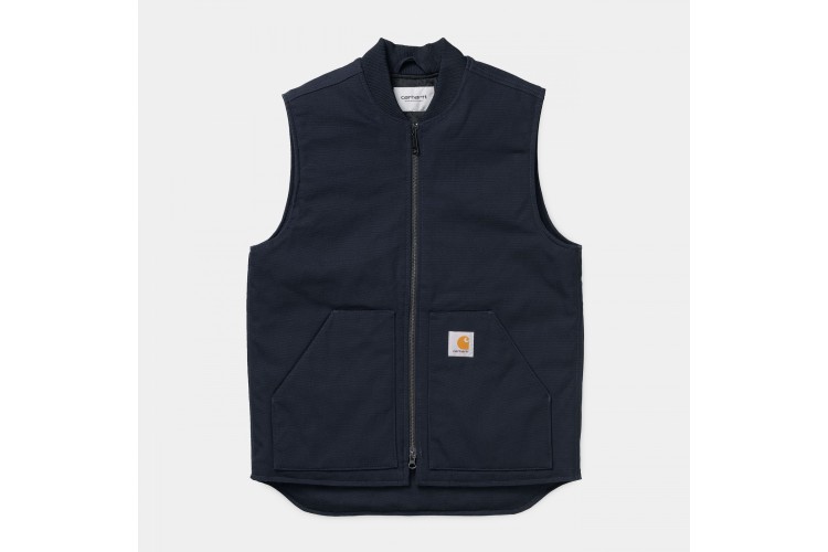 Carhartt WIP Dearborn Canvas Vest Dark Navy Blue