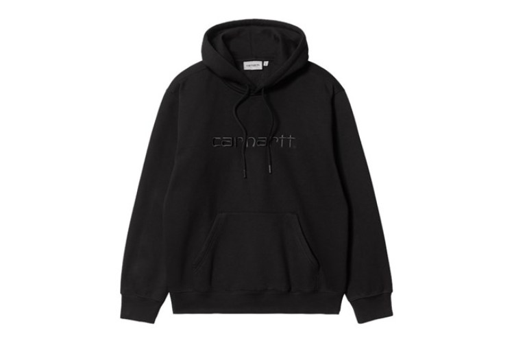 Carhartt WIP Embroidered Hooded Sweatshirt Black / Black