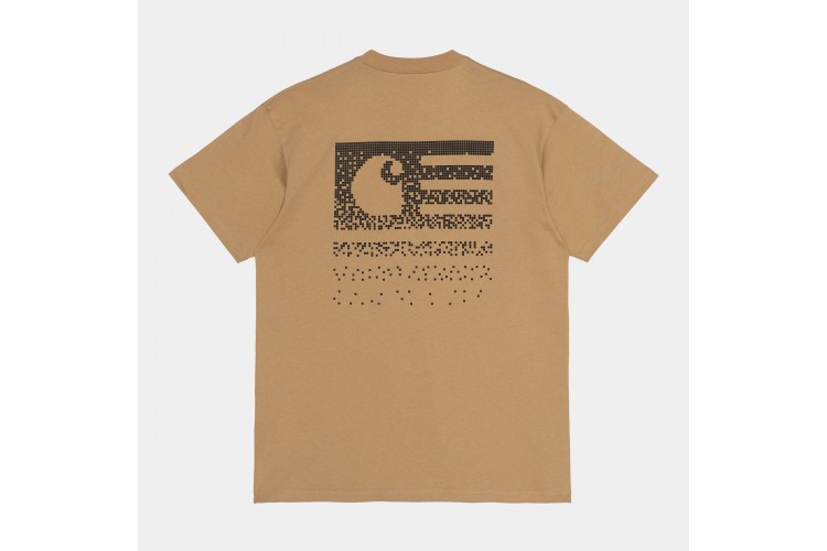 Carhartt WIP Fade State T-Shirt Dusty Hamilton Brown / Black