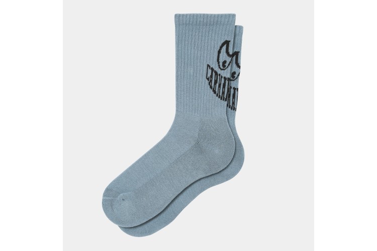 Carhartt WIP Grin Socks Frosted Blue / Black