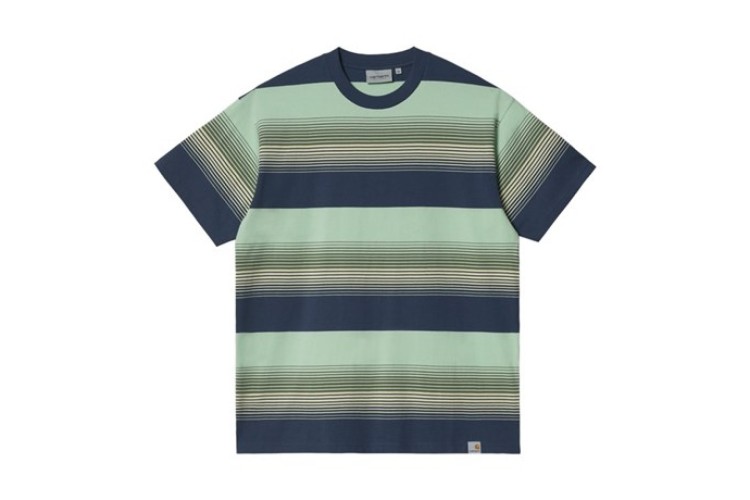Carhartt WIP Hanmore Stripe T-Shirt Blue