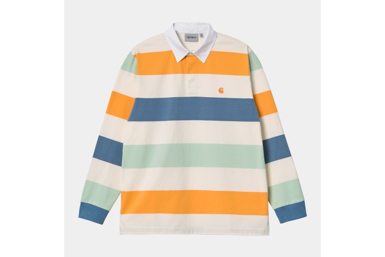 Carhartt WIP Henwick Long Sleeved Rugby Shirt Wax