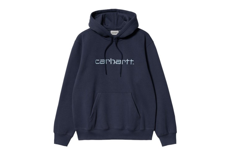 Carhartt WIP Hooded Carhartt Sweatshirt Enzian Blue / Misty Sky