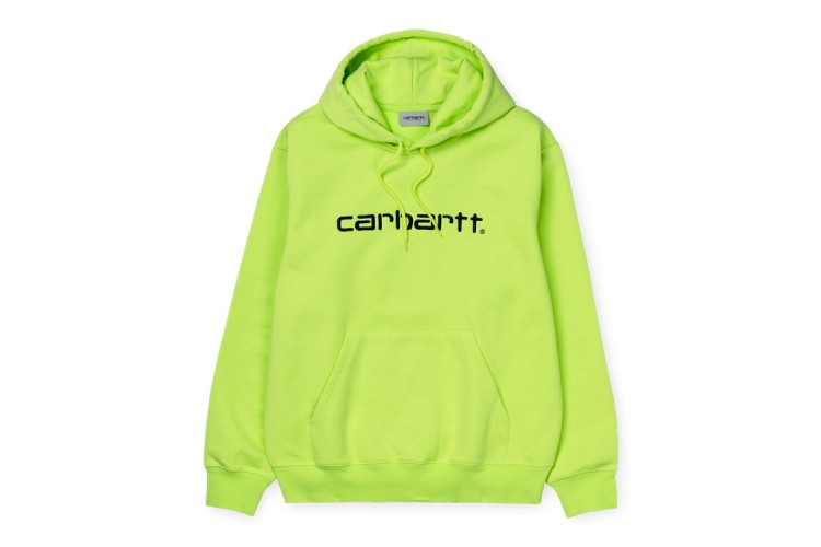 Carhartt Wip Hooded Carhartt Sweatshirt Lime / Black