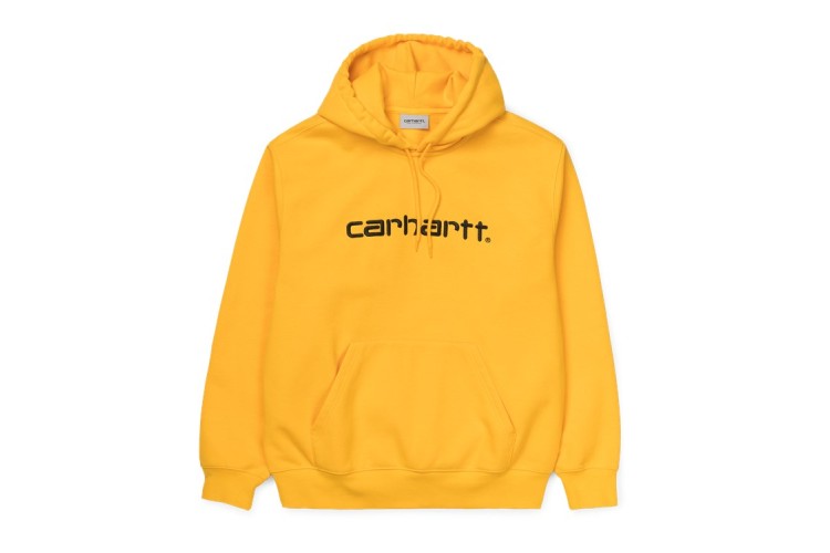 Carhartt Wip Hooded Carhartt Sweatshirt Sunflower Yellow / Black