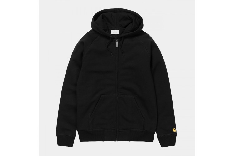 Carhartt WIP Hooded Chase Jacket Black / Gold