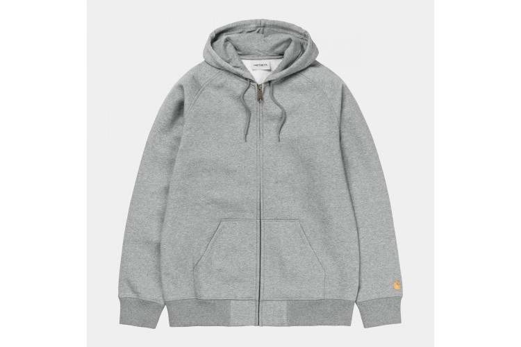 Carhartt WIP Hooded Chase Jacket Grey Heather / Gold