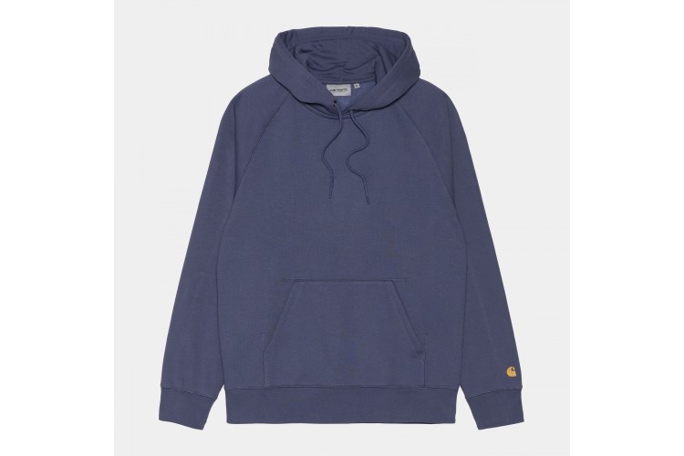 Carhartt WIP Hooded Chase Sweatshirt Cold Viola Purple / Gold