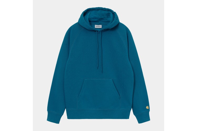 Carhartt WIP Hooded Chase Sweatshirt Corse Blue / Gold