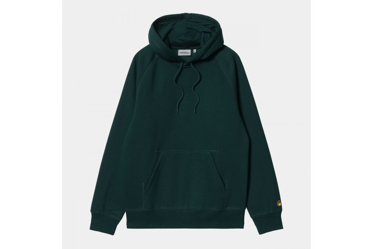 Carhartt WIP Hooded Chase Sweatshirt Fraiser Green / Gold