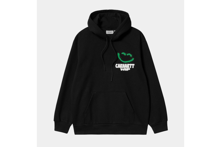 Carhartt WIP Hooded Happy Script Sweatshirt Black