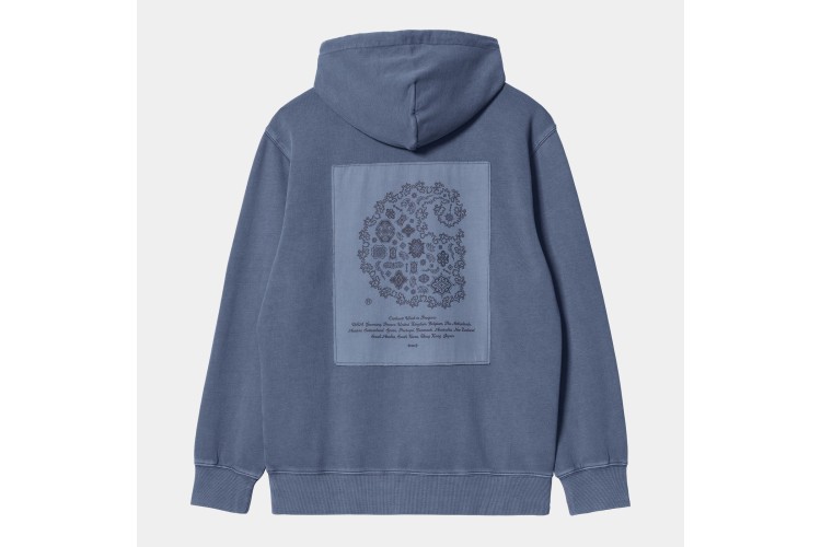 Carhartt WIP Hooded Verse Patch Sweatshirt Enzian Blue