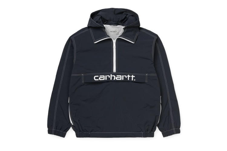 Carhartt Wip Kastor Pullover Jacket Dark Navy / White