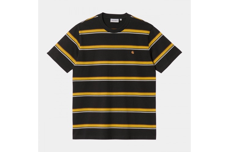 Carhartt WIP Kent Sripe T-Shirt Black