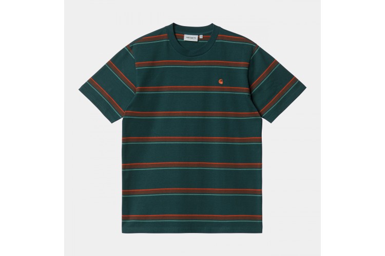 Carhartt WIP Kent Sripe T-Shirt Fraiser Green