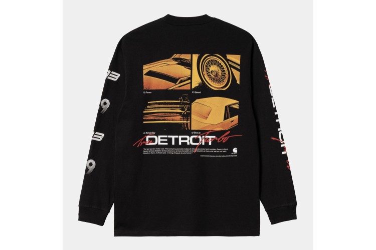 Carhartt WIP L/S Detroit Turbo T-Shirt Black