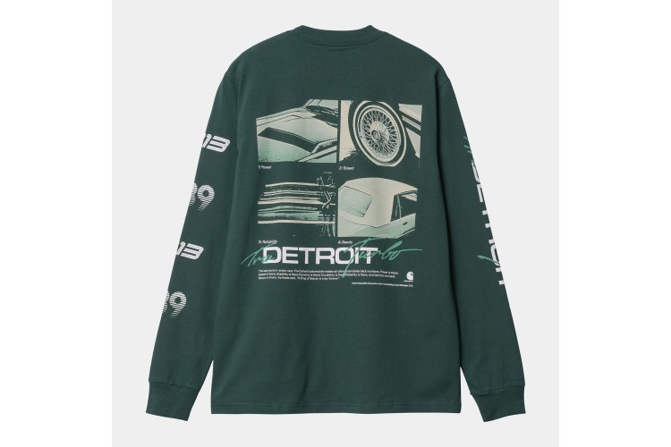 Carhartt WIP L/S Detroit Turbo T-Shirt Juniper Green