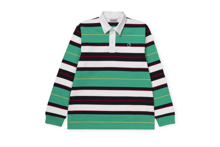 Carhartt Wip L/S Morgan Polo Shirt Yoda Green