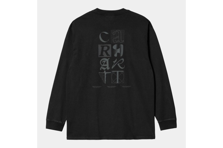 Carhartt WIP L/S Ratios T-Shirt Black