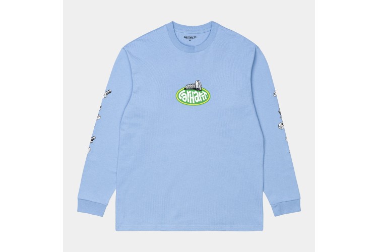 Carhartt WIP L/S Screw T-Shirt Wave Blue