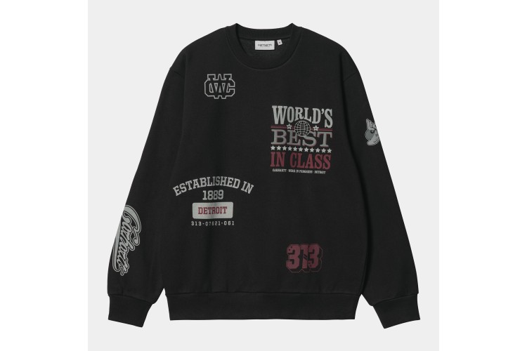 Carhartt WIP Multi World Sweatshirt Black