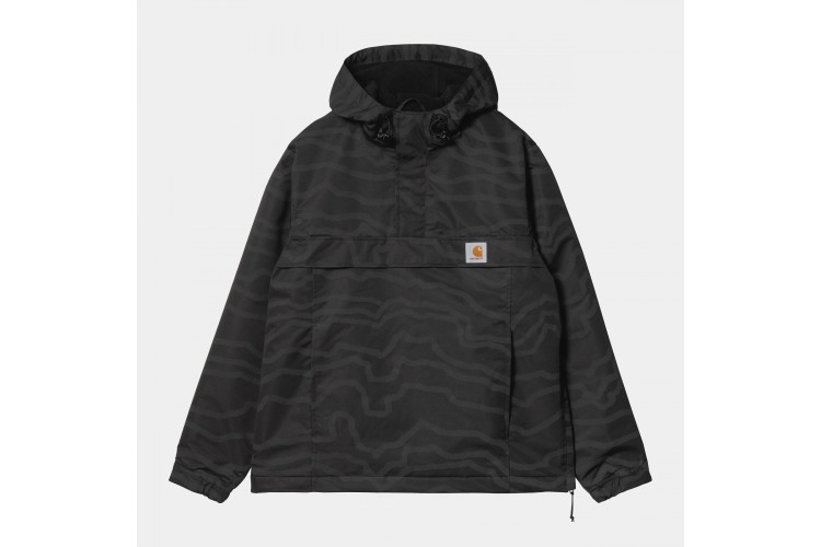 Carhartt WIP Nimbus Half Zip Pullover Jacket Deep Freeze Black Reflective