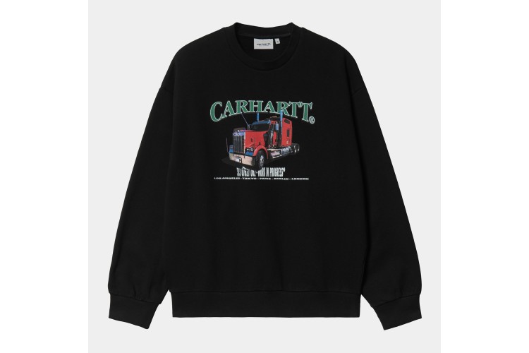 Carhartt WIP On The Road Crew Sweatshirt Black