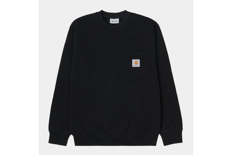 Carhartt WIP Pocket Crew Sweatshirt Black