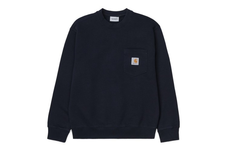 Carhartt Wip Pocket Sweatshirt Dark Navy Blue