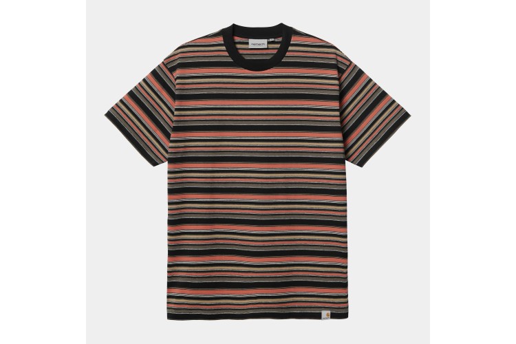 Carhartt WIP Riggs Stripe T-Shirt Black