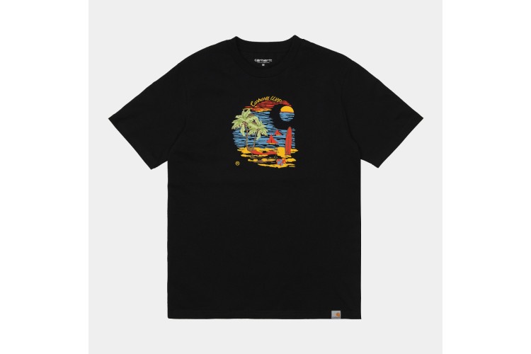 Carhartt WIP S/S Beach C T-Shirt Black