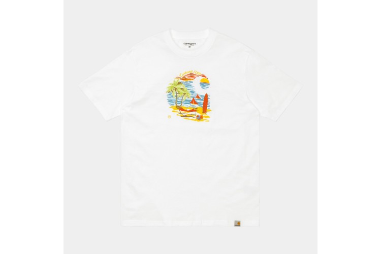Carhartt WIP S/S Beach C T-Shirt White