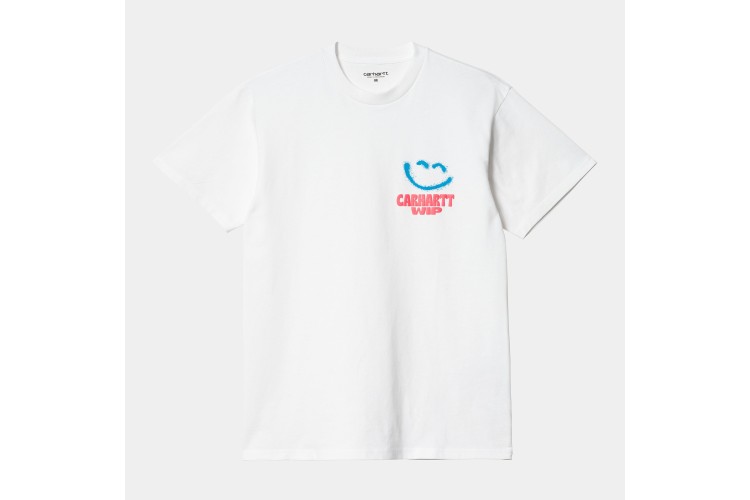 Carhartt WIP S/S Happy Script T-Shirt White