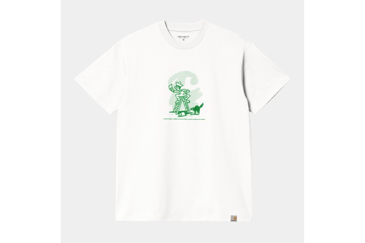 Carhartt WIP S/S Lucky Painter T-Shirt White / Bonsai