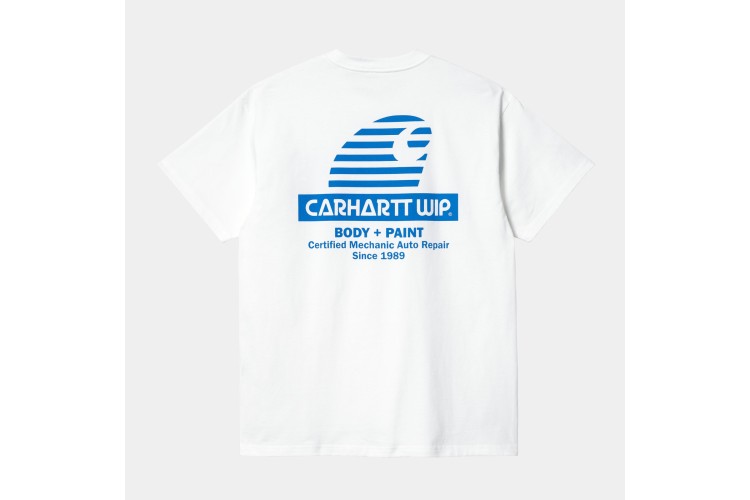 Carhartt WIP S/S Mechanic T-Shirt White / Blue