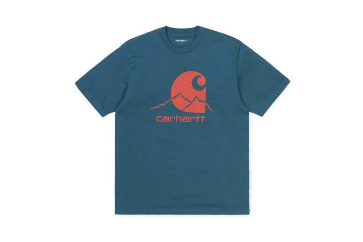 Carhartt Wip S/S Outdoor C T-Shirt Moody Blue / Clockwork Orange